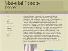 Tablet Screenshot of materialspace.com